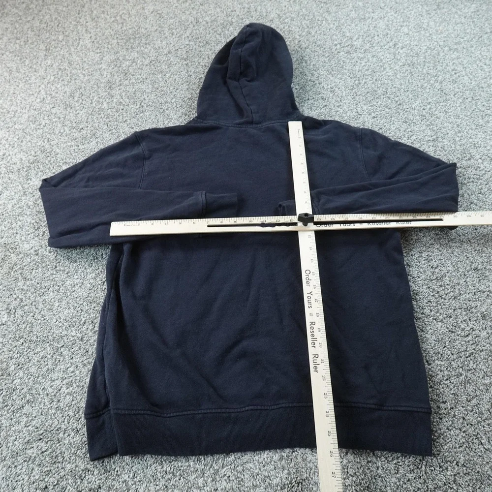 True‎ Religion Hoodie Mens XL Blue Logo Graphic Pullover Sweatshirt Sweater Top